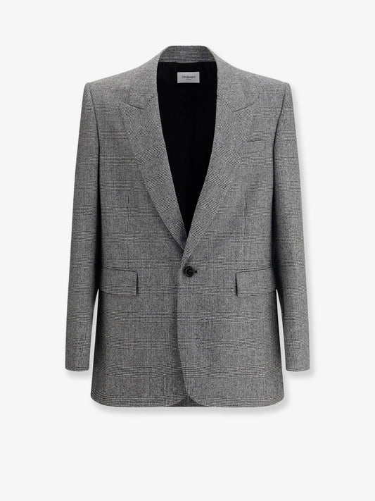 Prince of Wales wool blazer