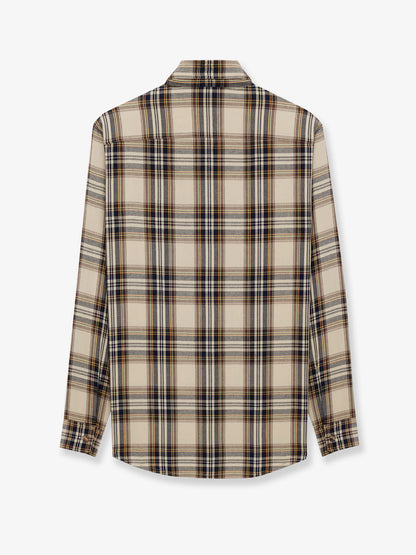 Cotton tartan lavallière shirt thumbnail