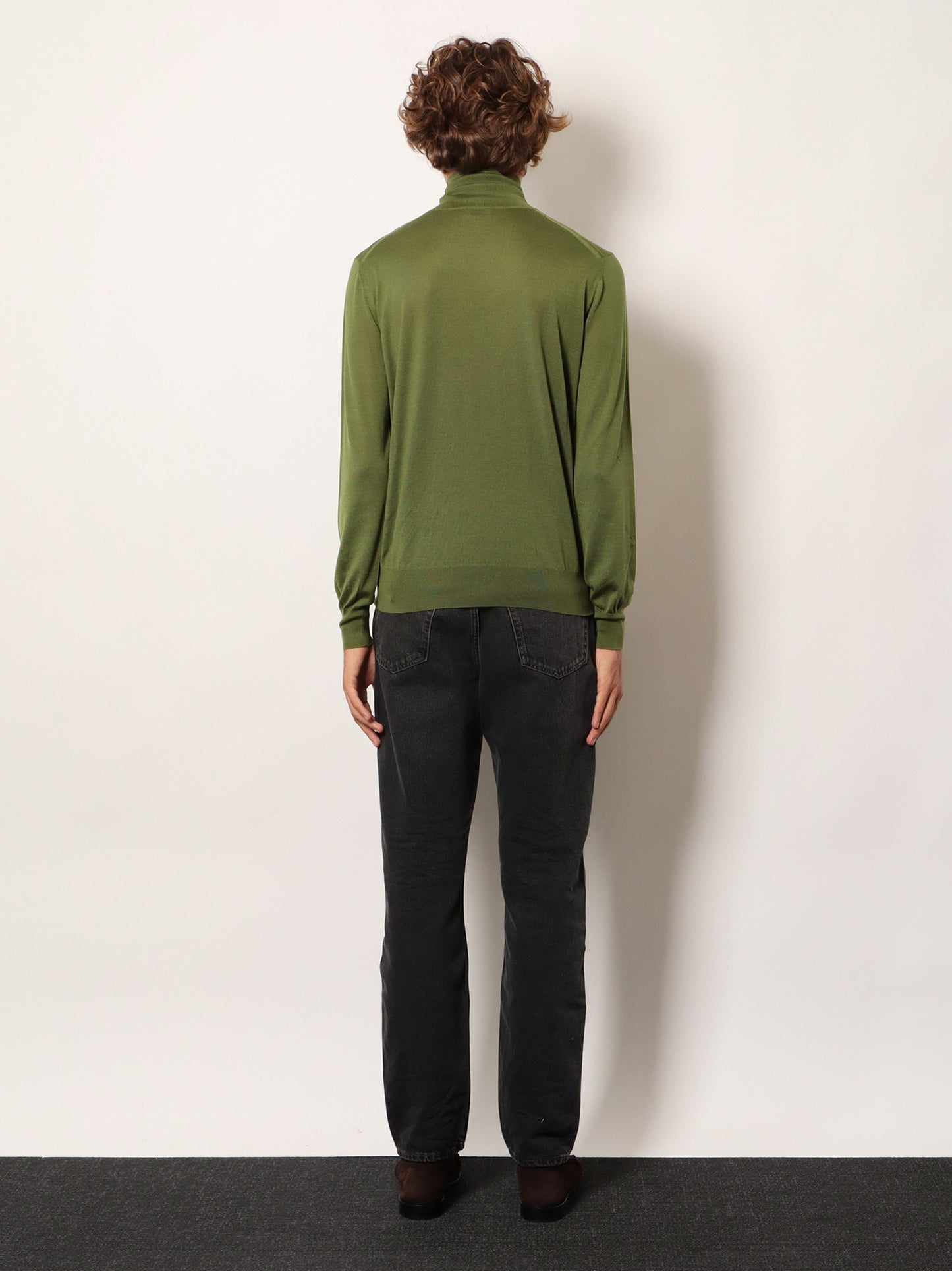 Cashmere, wool and silk turtleneck sweater