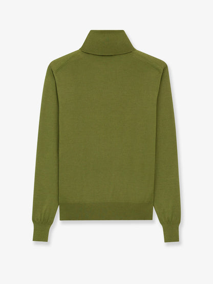 Cashmere, wool and silk turtleneck sweater thumbnail