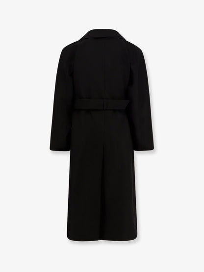Certified wool coat with belt thumbnail