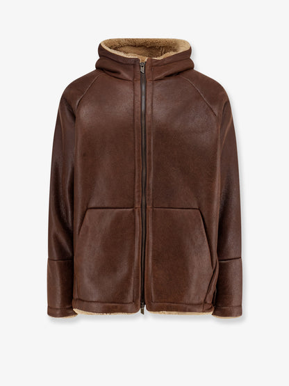 Shearling hooded jacket thumbnail