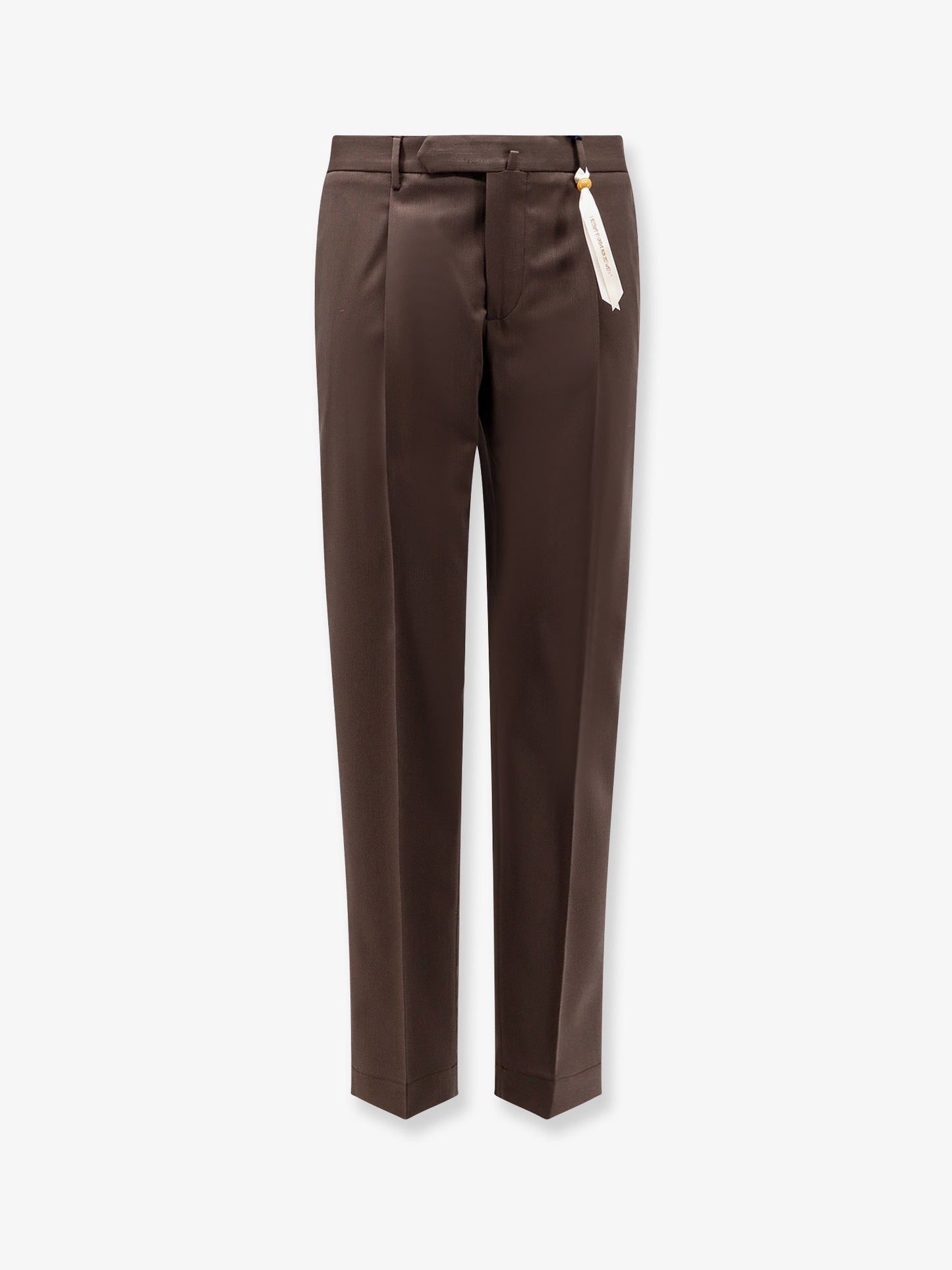 Il Viaggiatore pleated wool blend trousers