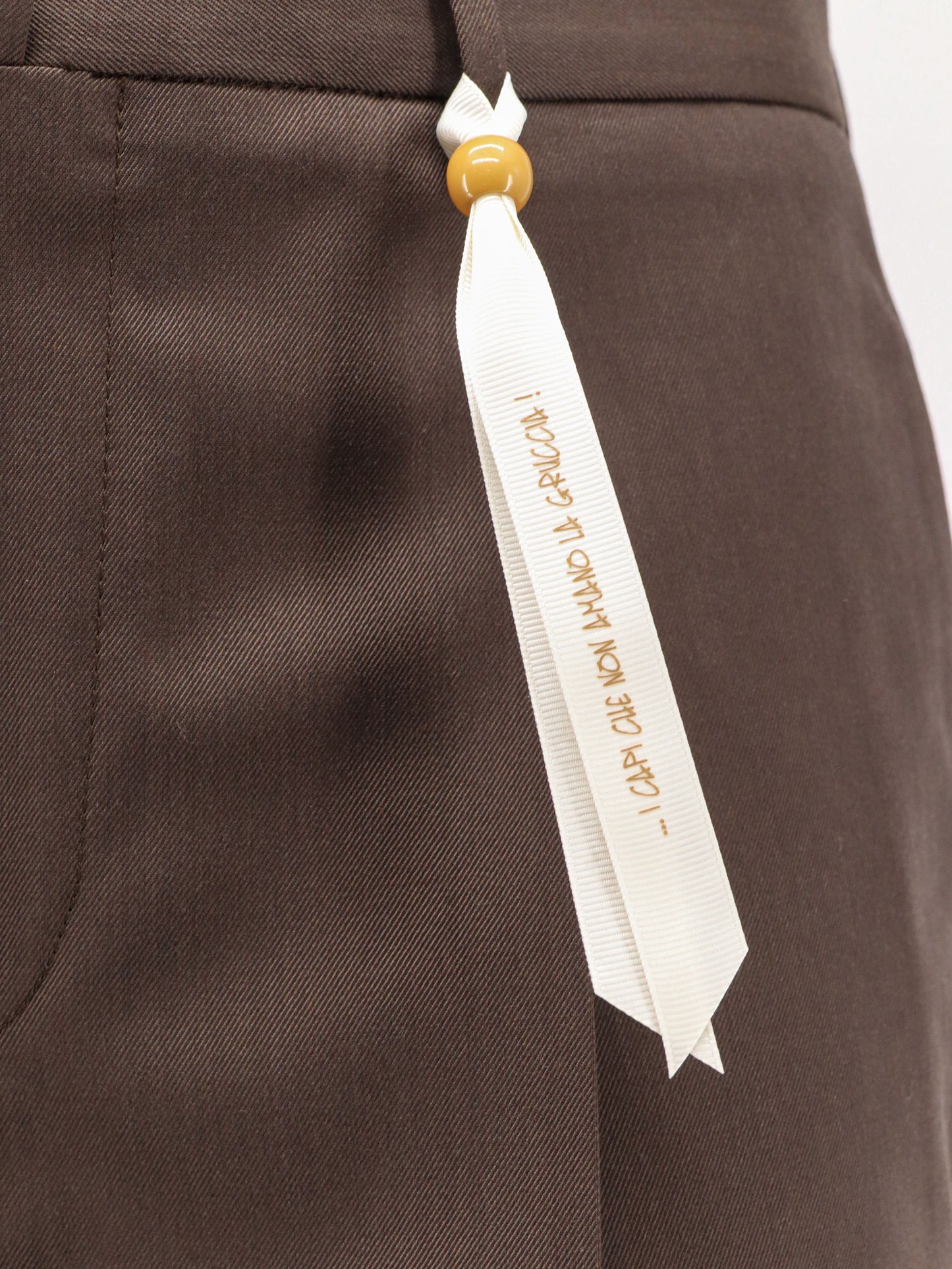 Il Viaggiatore pleated wool blend trousers