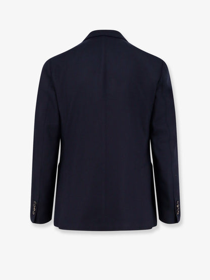 Double-breasted wool blazer thumbnail