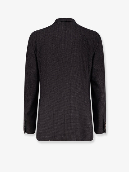 Single-breasted wool blend blazer thumbnail