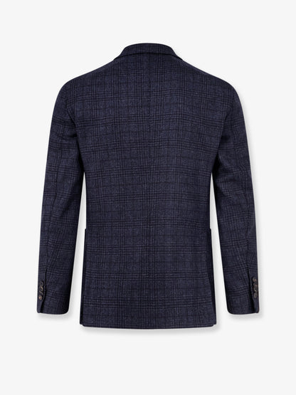 Single-breasted wool blazer thumbnail