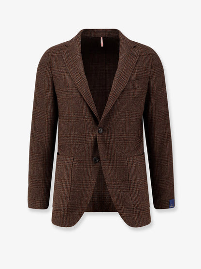 Single-breasted wool blazer thumbnail