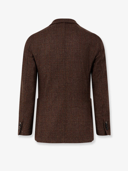 Single-breasted wool blazer thumbnail