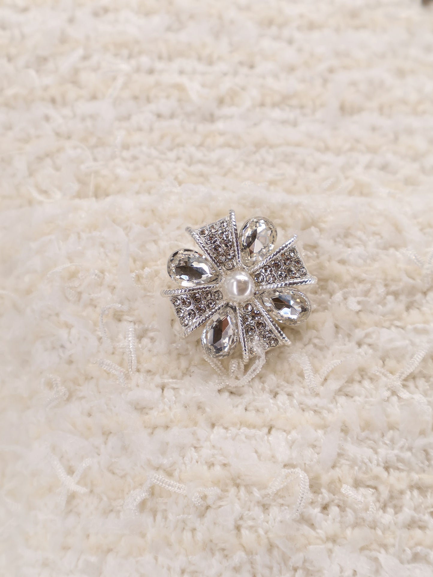 Cotton blend cardigan with rhinestones