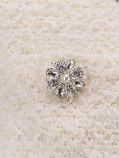 Cotton blend cardigan with rhinestones thumbnail