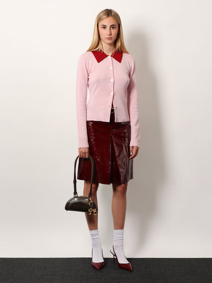 Leather shoulder bag with charms thumbnail