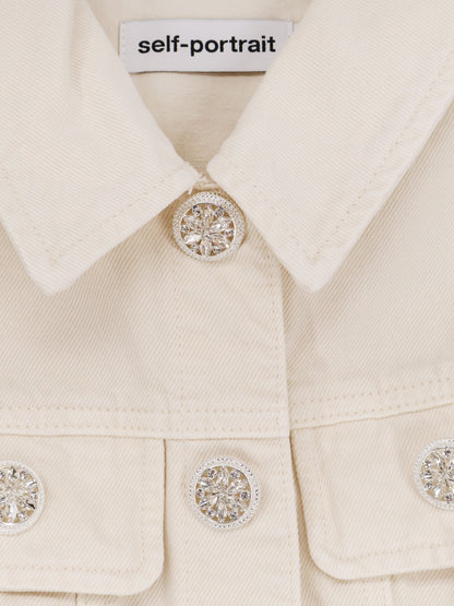 Denim short dress thumbnail