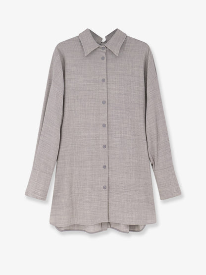 Stretch virgin wool long shirt thumbnail