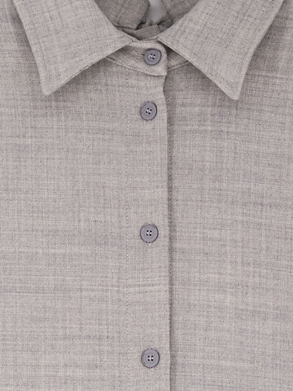 Stretch virgin wool long shirt thumbnail