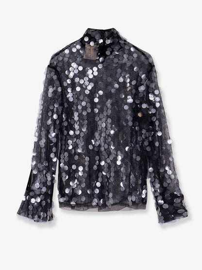 Voile top with maxi sequins thumbnail
