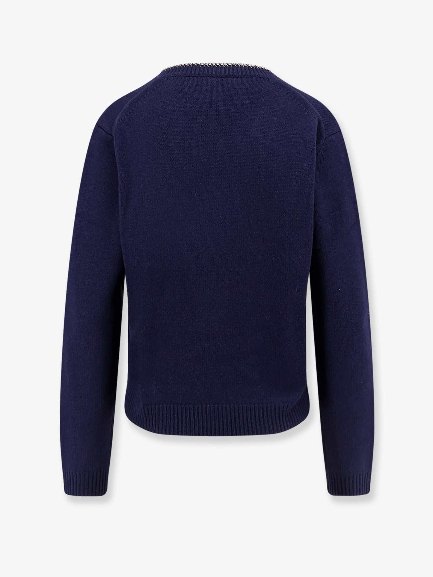 Wool and cashmere sweater with rhinestones