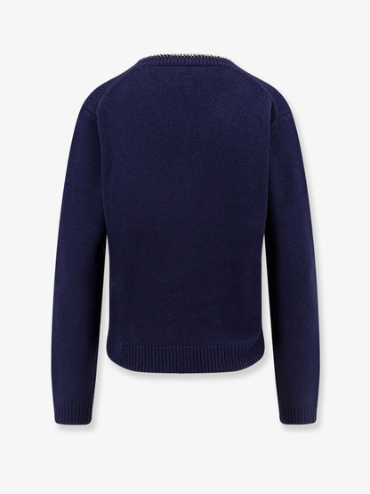 Wool and cashmere sweater with rhinestones thumbnail