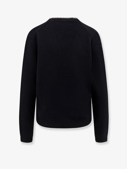 Wool and cashmere sweater with rhinestones thumbnail