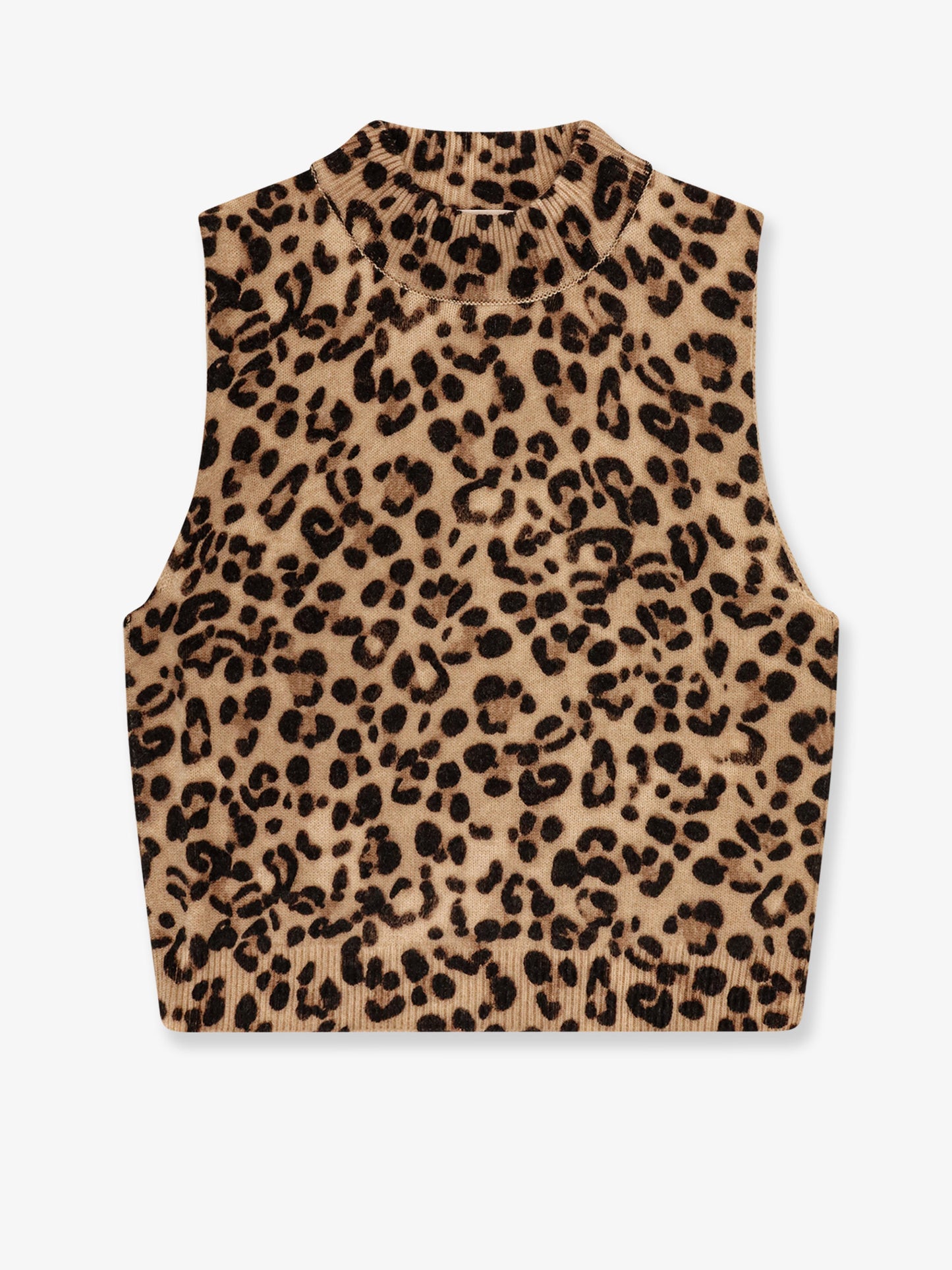 Wool and cashmere sleeveless sweater