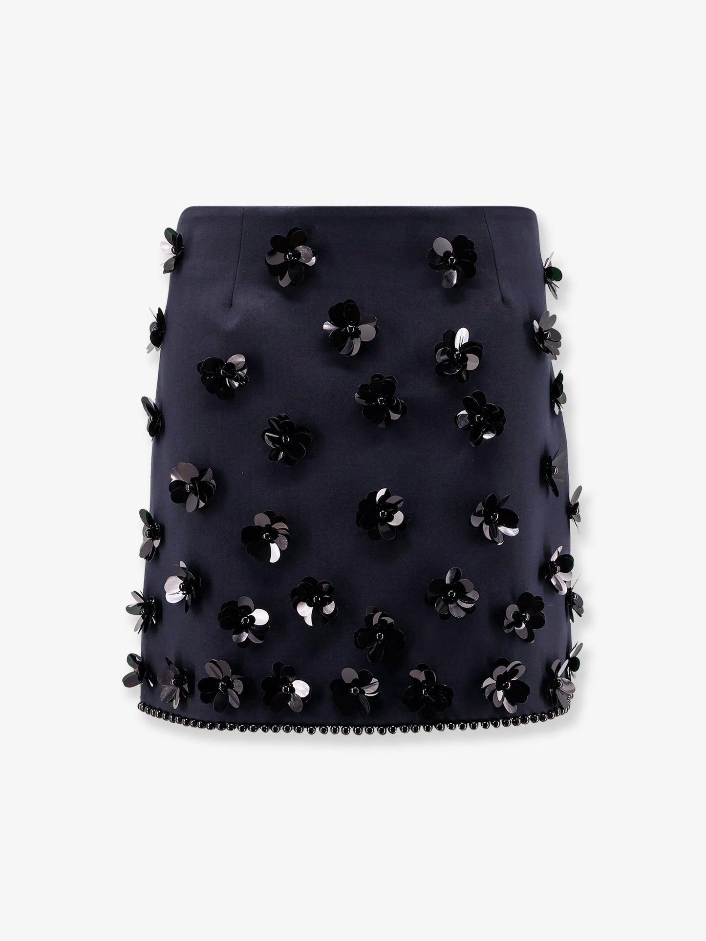Virgin wool blend mini skirt