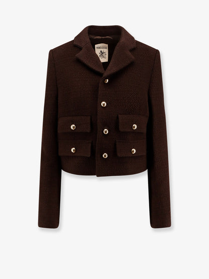 Blazer in misto lana con bottoni in metallo thumbnail