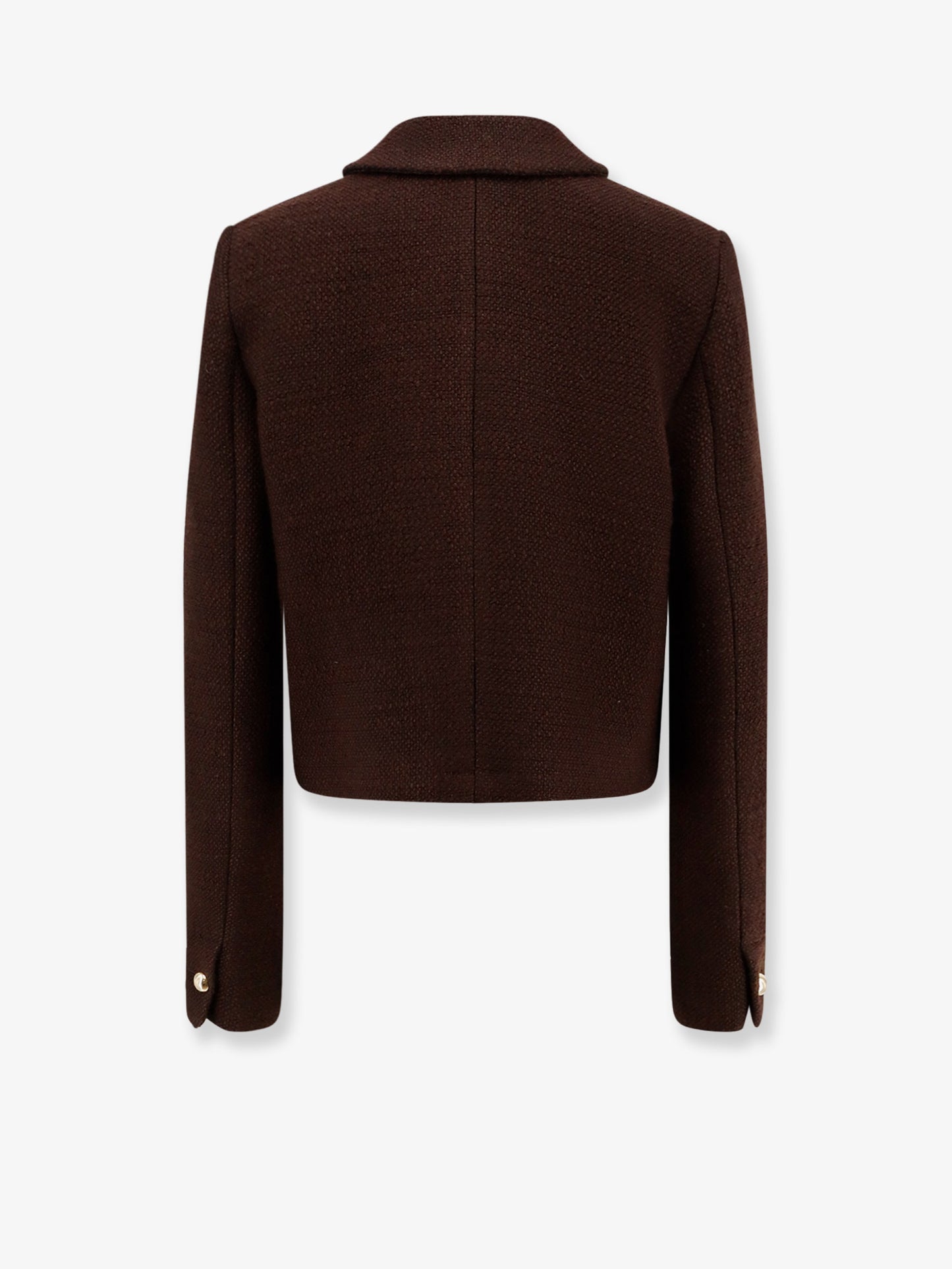 Blazer in misto lana con bottoni in metallo