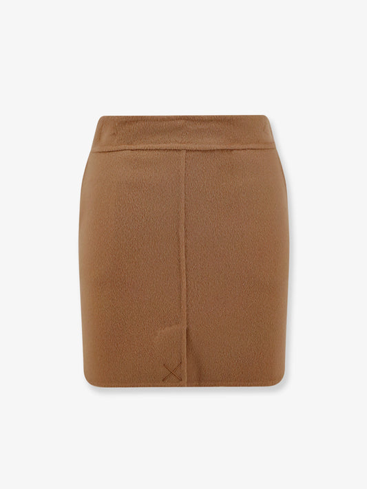 Wool mini skirt