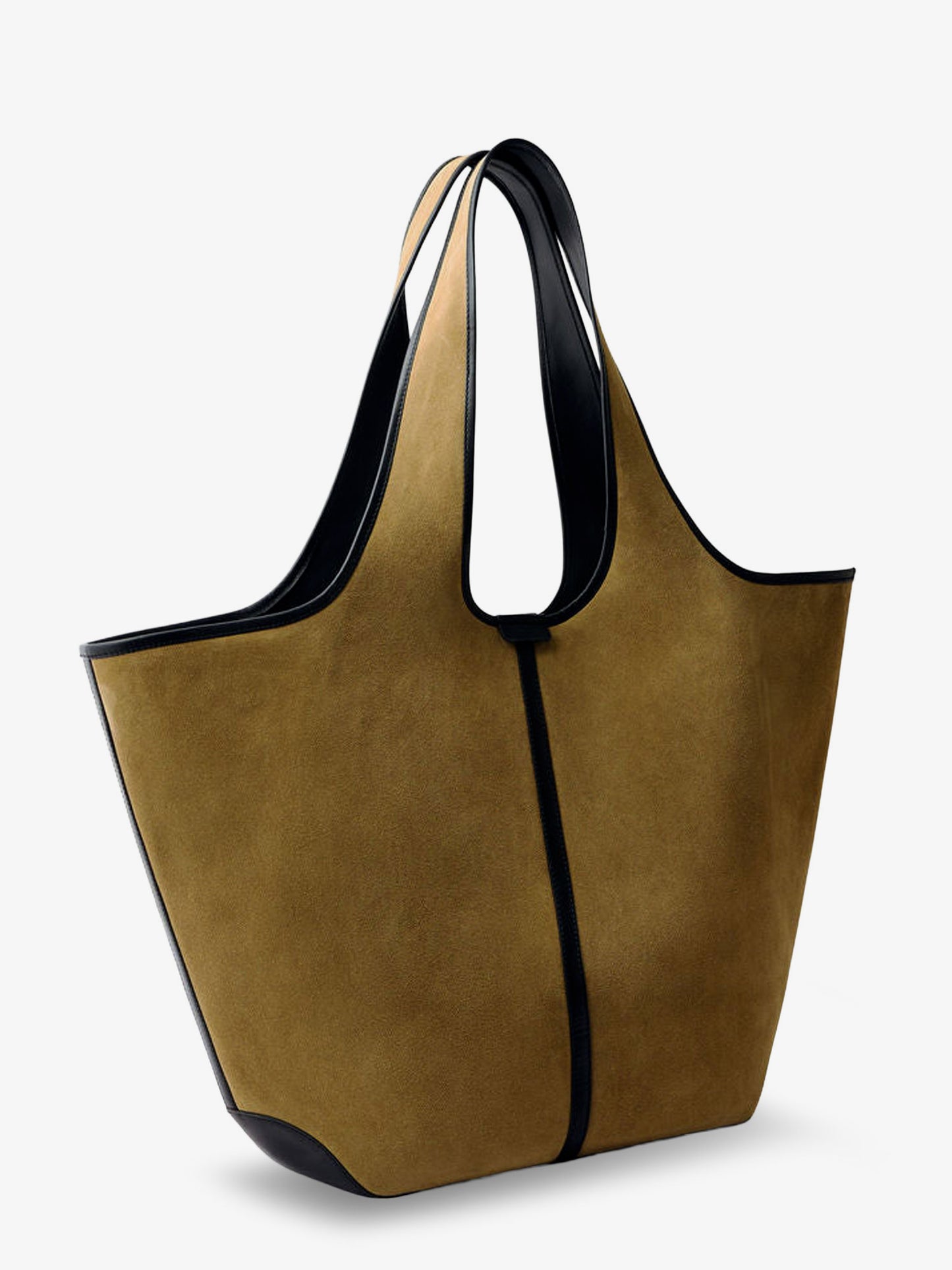 Douce suede and leather shoulder bag