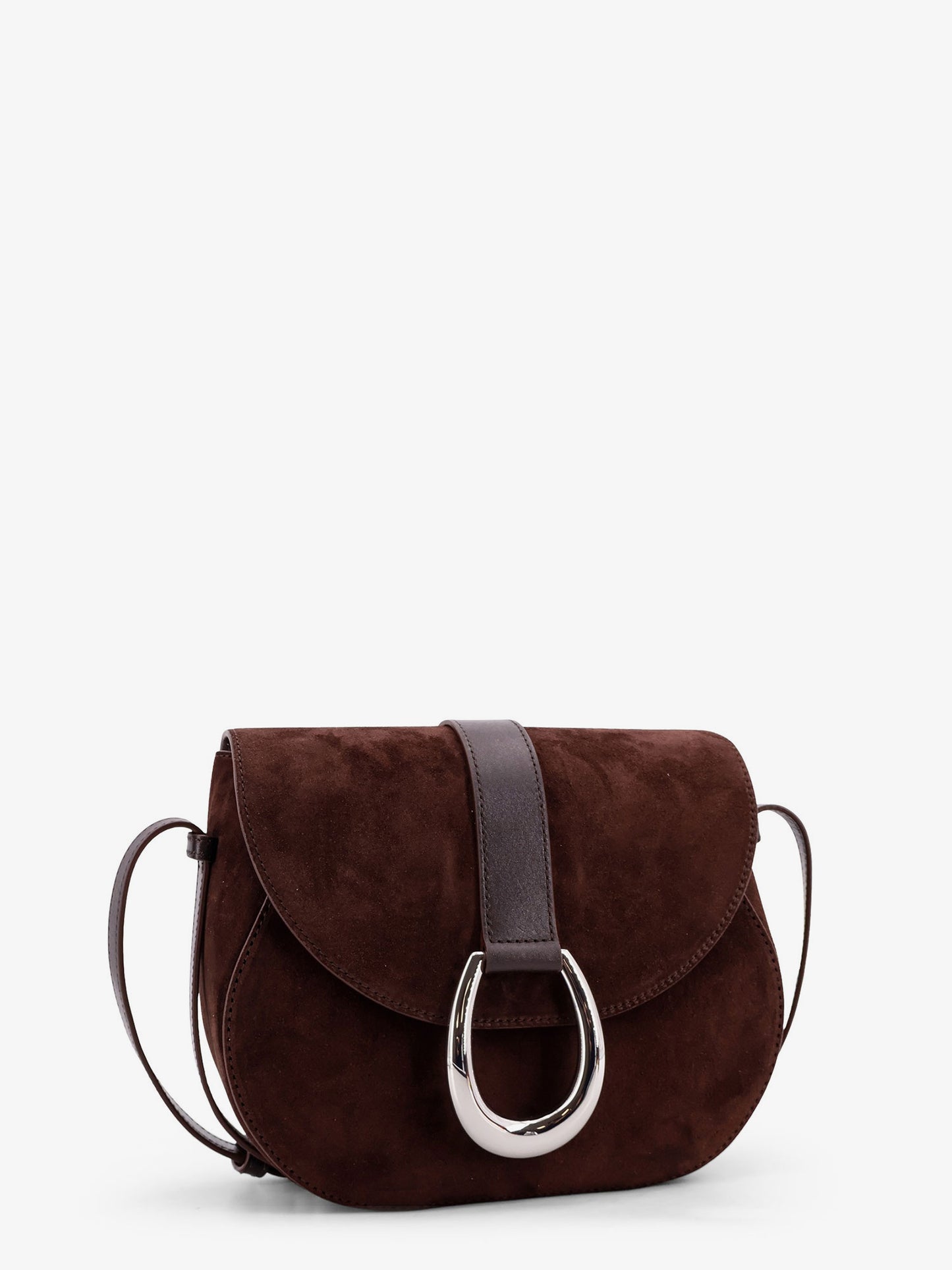 Bella Saddle suede crossbody bag