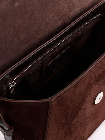 Bella Saddle suede crossbody bag thumbnail