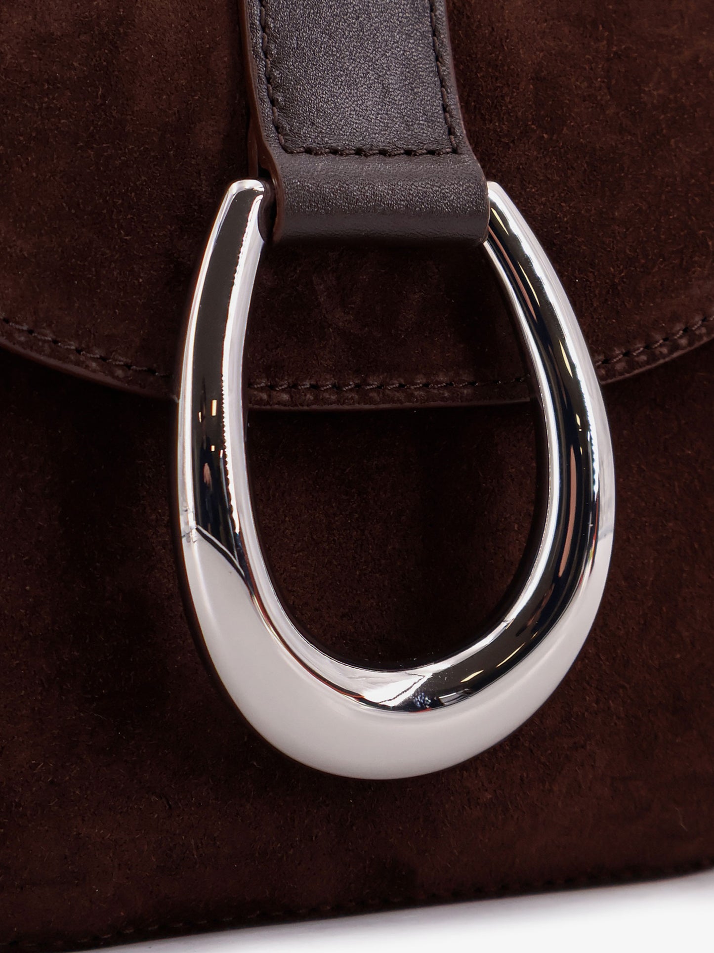 Bella Saddle suede crossbody bag