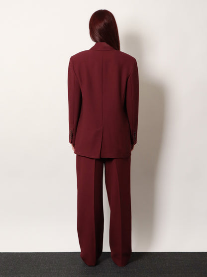 Double-breasted wool blend blazer thumbnail