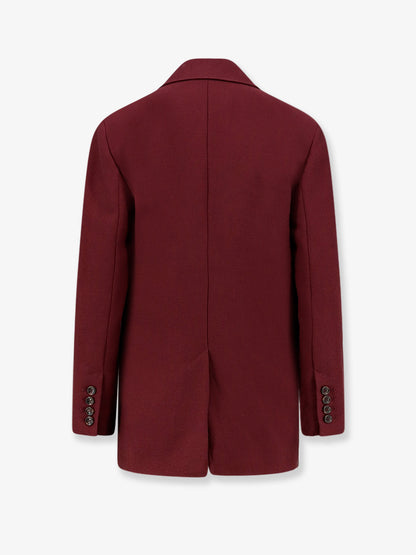 Double-breasted wool blend blazer thumbnail