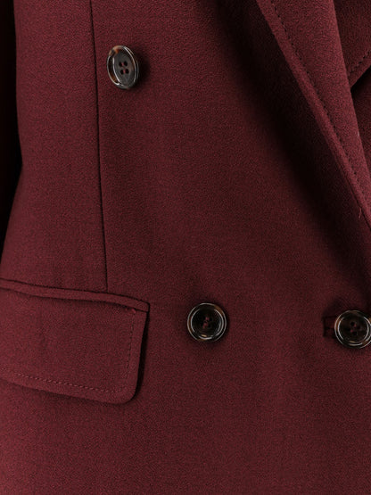 Double-breasted wool blend blazer thumbnail