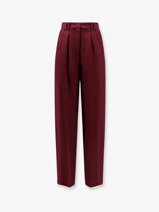 Wool blend trousers