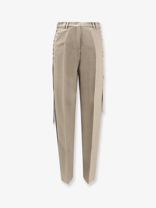 Wool blend trousers