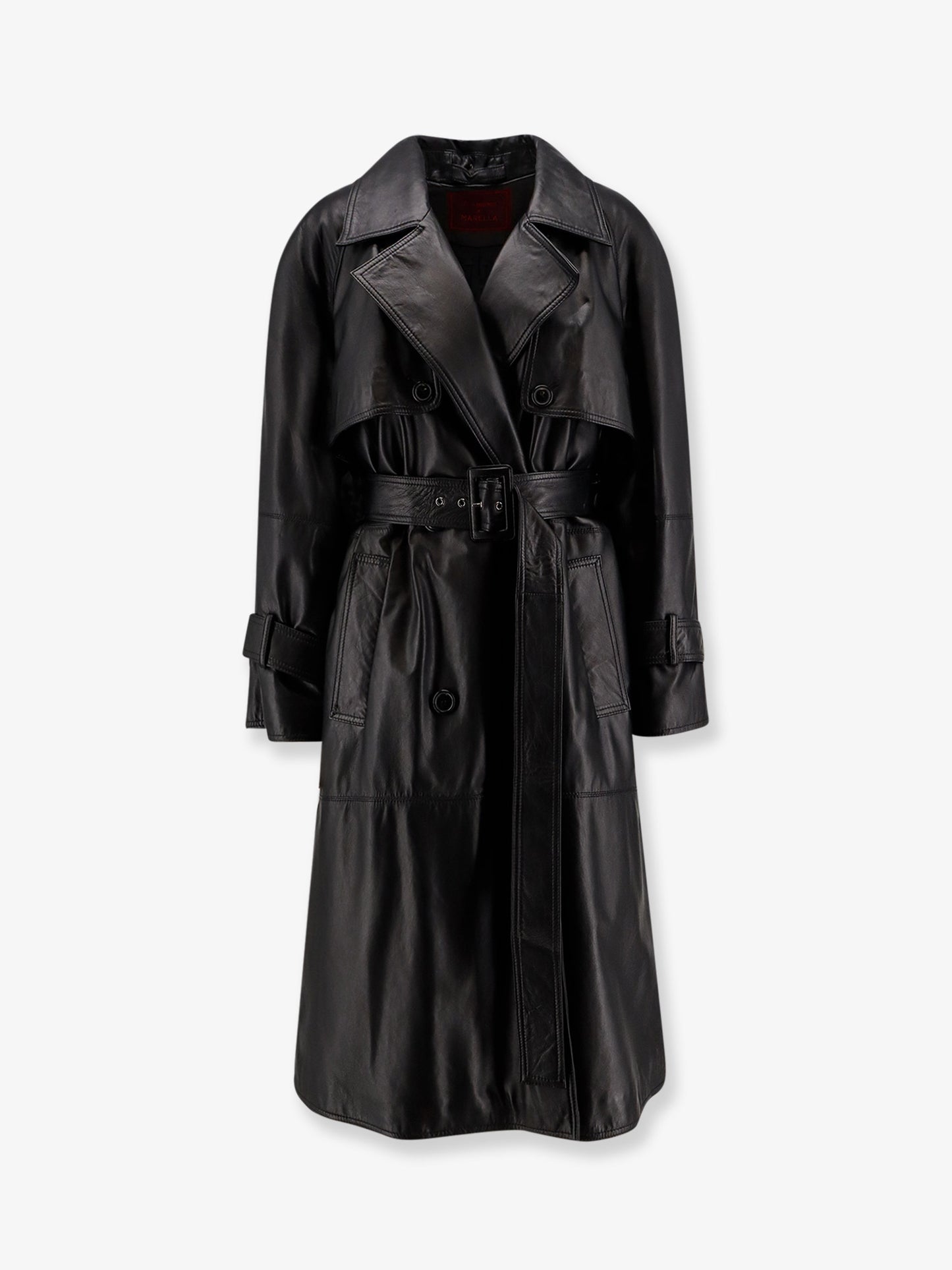 First Class leather trench with padding