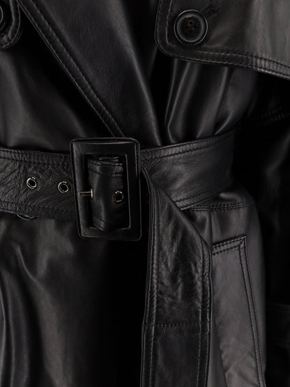 First Class leather trench with padding thumbnail