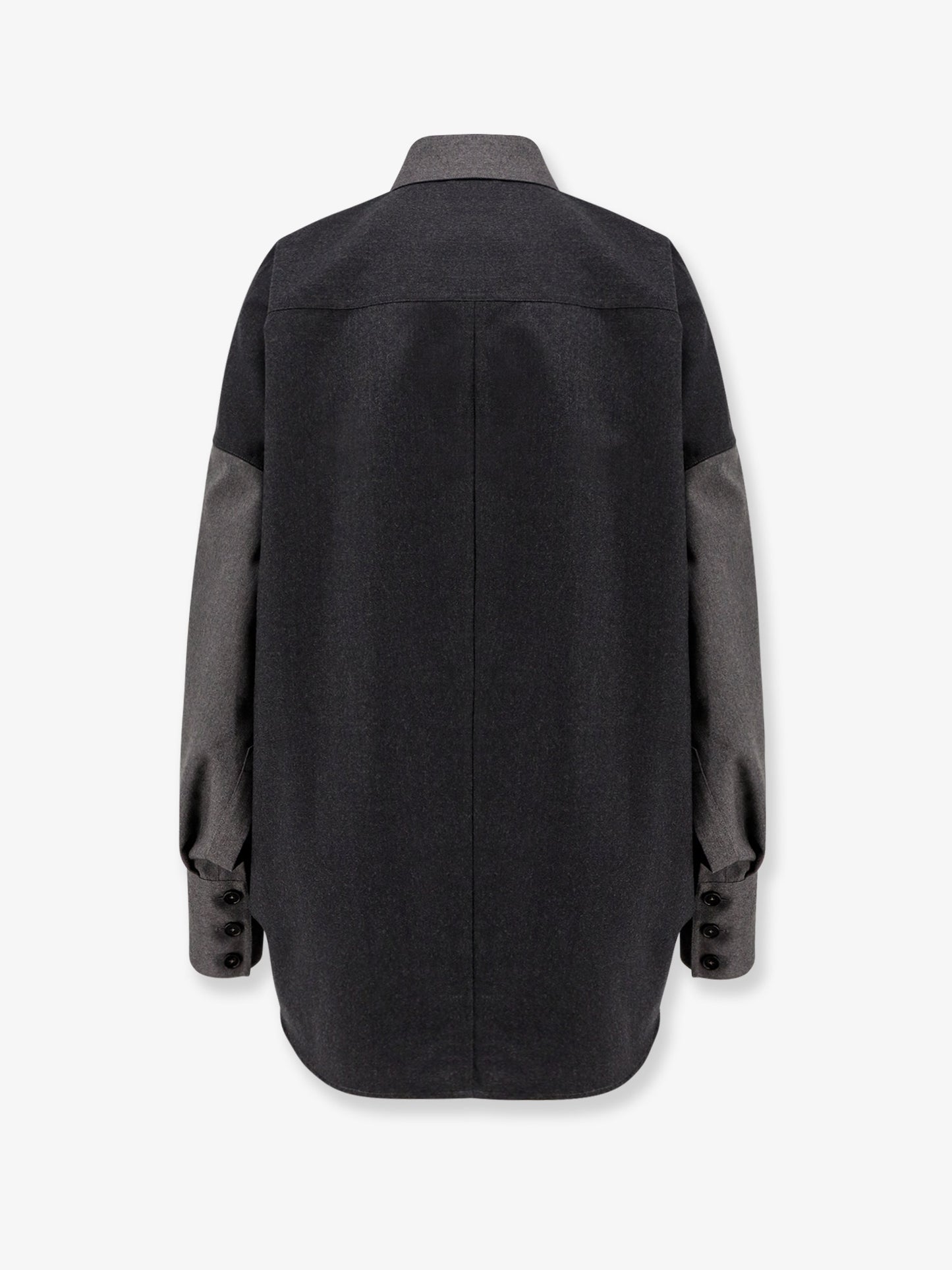 Oversize wool shirt
