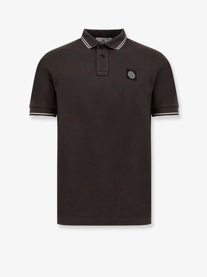 Stretch organic coton polo shirt thumbnail