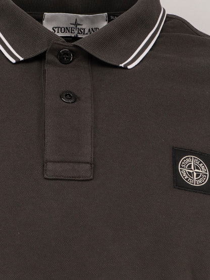 Stretch organic coton polo shirt thumbnail