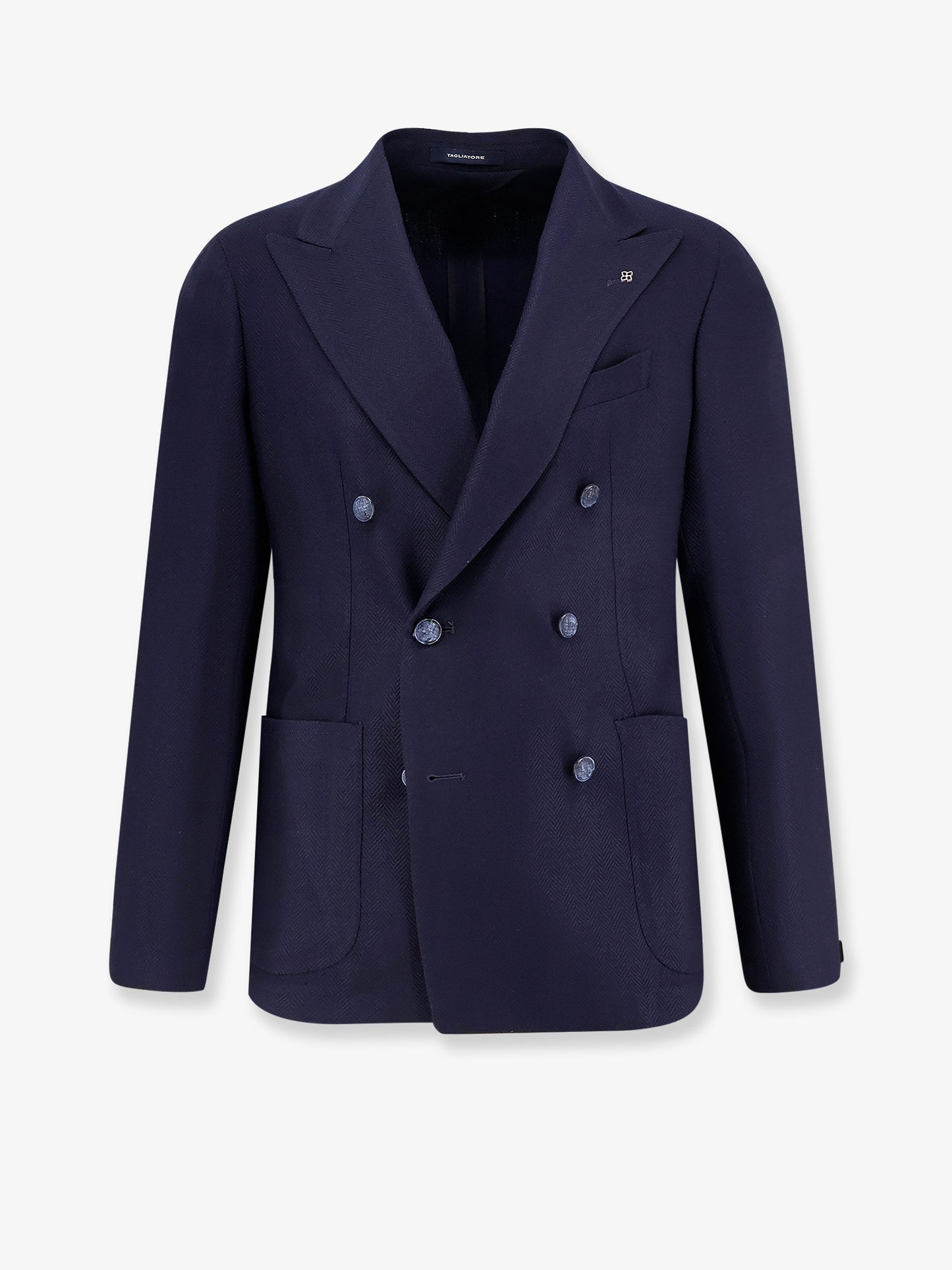 Double-breasted virgin wool blazer