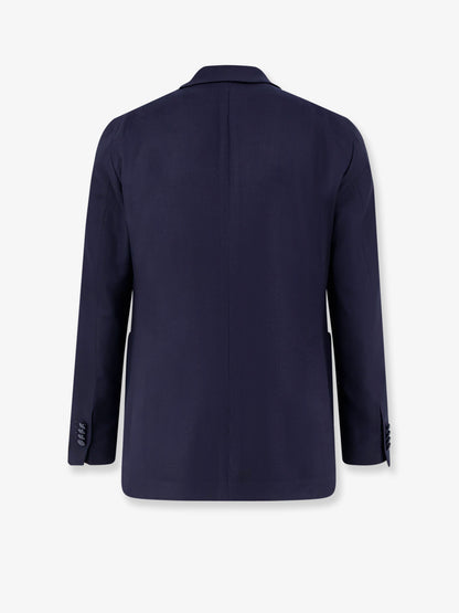 Double-breasted virgin wool blazer thumbnail