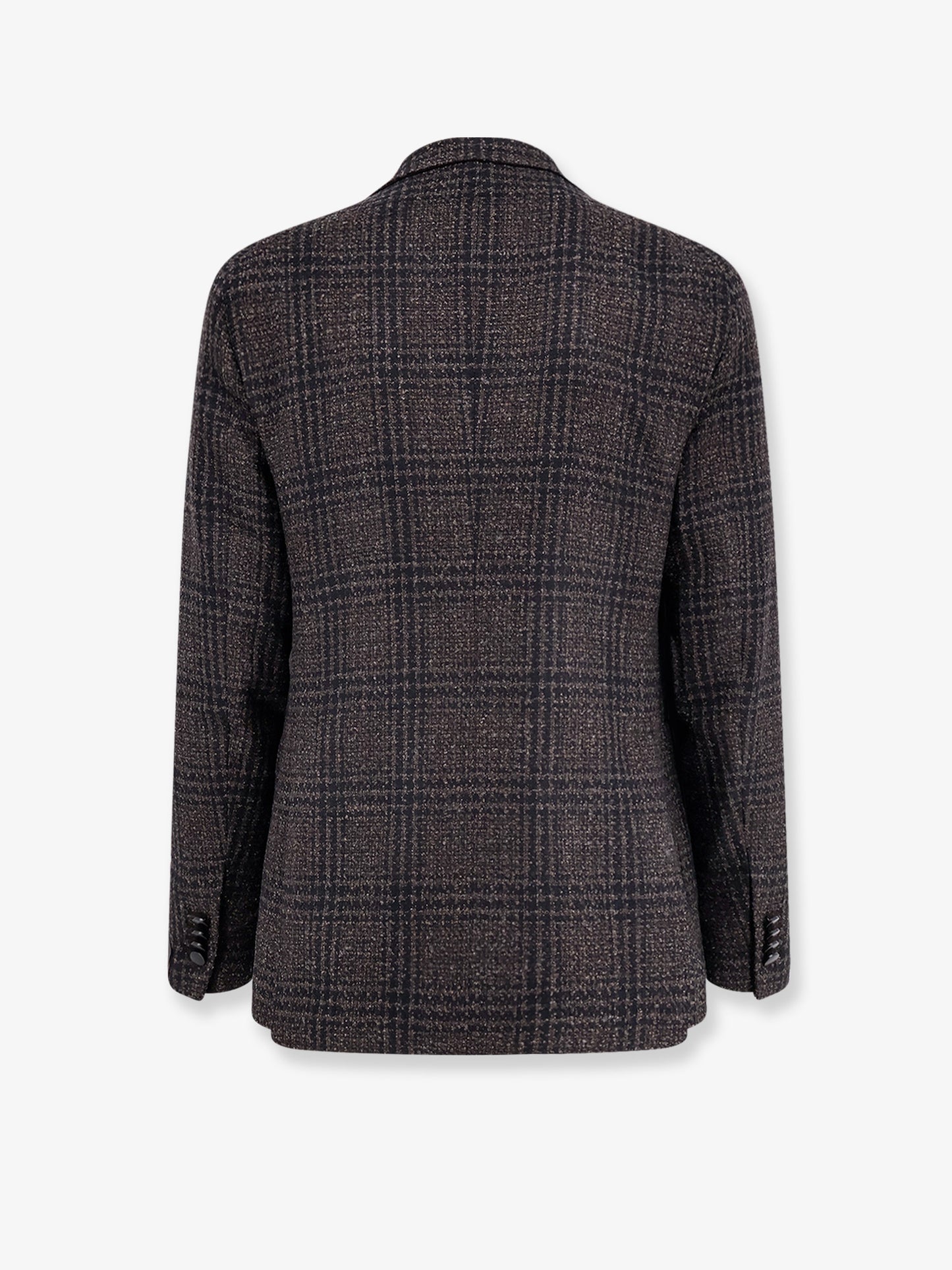 Single-breasted virgin wool blend blazer