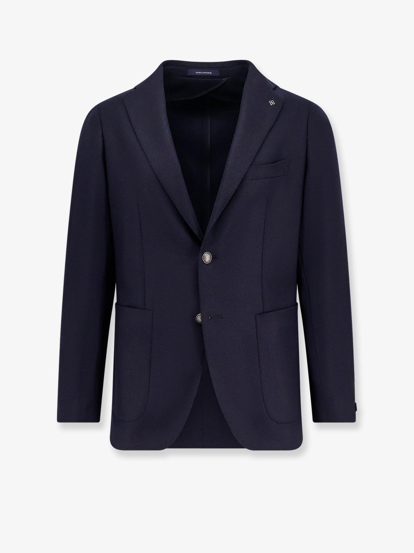 Single-breasted virgin wool and cashmere blazer