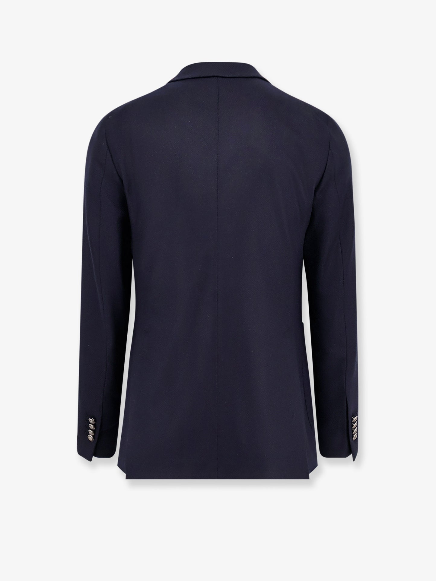 Single-breasted virgin wool and cashmere blazer