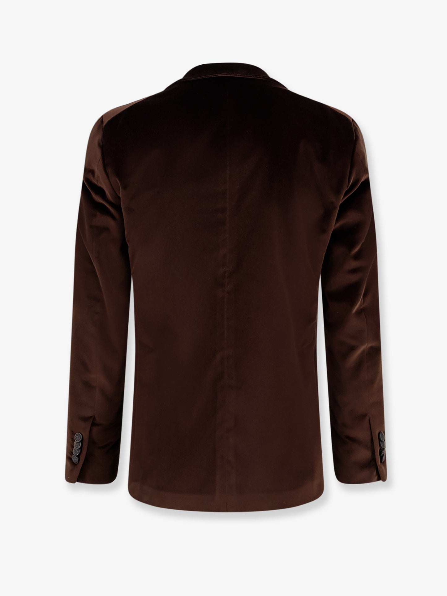 Single-breasted velvet blazer