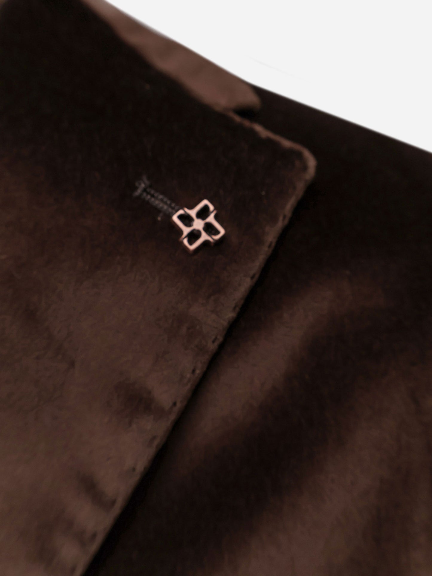 Single-breasted velvet blazer