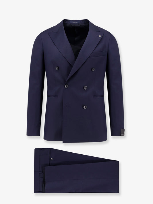 Saglia virgin wool double-breasted suit